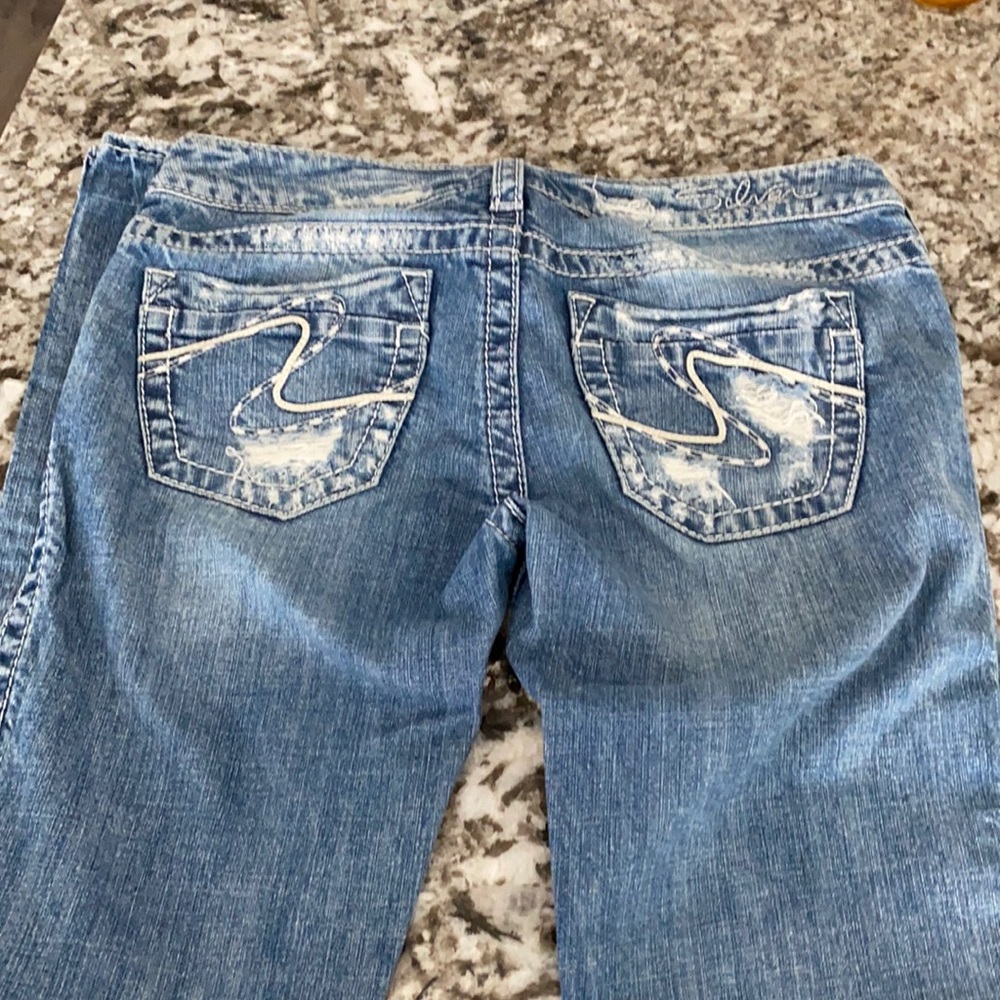 Silver jeans